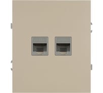 Розетка ЭРА Arktik 16-3108-04 информационная двойная 2XRJ45 шампань Б0070487