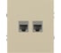 Розетка ЭРА Arktik 16-3108-04 информационная двойная 2XRJ45 шампань Б0070487 2