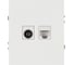 Розетка ЭРА Arktik 16-3110-01 комбинированная RJ45+TV белый Б0070494 5