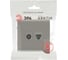 Розетка ЭРА Arktik 16-3110-07 комбинированная RJ45+TV титан Б0070500 5