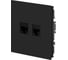 Розетка ЭРА Arktik 16-3108-05 информационная двойная 2XRJ45 антрацит Б0070488 3