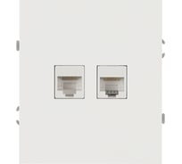 Розетка ЭРА Arktik 16-3108-08 информационная двойная 2XRJ45 белый матовый Б0070491