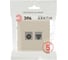 Розетка ЭРА Arktik 16-3110-04 комбинированная RJ45+TV шампань Б0070497 5