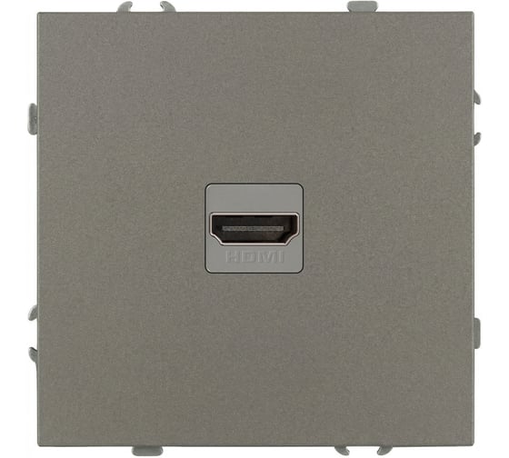 Розетка ЭРА Galaxy 15-3114-07 HDMI IP20 титан Б0070800