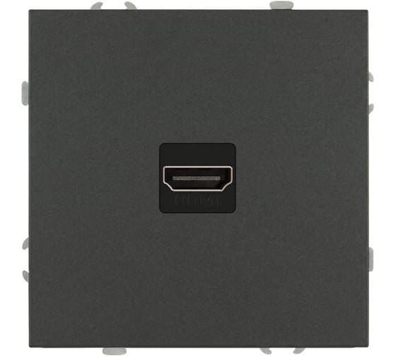 Розетка ЭРА Galaxy 15-3114-06 HDMI IP20 графит Б0070799