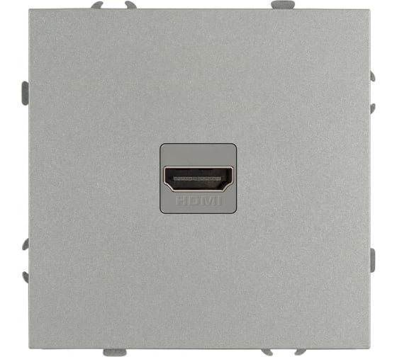 Розетка ЭРА Galaxy 15-3114-03 HDMI IP20 алюминий Б0070796