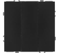 Выключатель ЭРА Galaxy 15-1107-05 тройной 10АХ-250В IP20 антрацит Б0070722