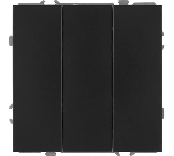 Выключатель ЭРА Galaxy 15-1107-05 тройной 10АХ-250В IP20 антрацит Б0070722