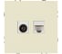 Розетка ЭРА Galaxy 15-3110-02 комбинированная RJ45+TV IP20 слоновая кость Б0070778 3