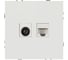 Розетка ЭРА Galaxy 15-3110-08 комбинированная RJ45+TV IP20 белый матовый Б0070790 3