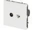 Розетка ЭРА Galaxy 15-3110-08 комбинированная RJ45+TV IP20 белый матовый Б0070790 4
