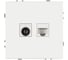 Розетка ЭРА Galaxy 15-3110-01 комбинированная RJ45+TV IP20 белый Б0070776 7