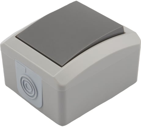 Проходной выключатель KRANZ INDUSTRIAL, IP54, о/у, серый KR-78-0610
