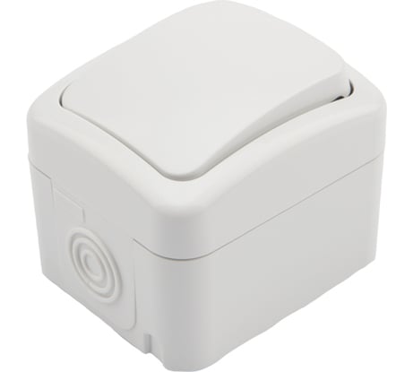 Проходной выключатель KRANZ Mini OG, IP54, о/у, белый KR-78-0603