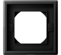 Рамка 1-постовая Systeme Electric ArtGallery, IP44, универсальная, Черный шелк GAL441701