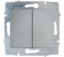 Выключатель Lezard ASTI двойной промежуточный платина механизм 7081-3588-107TW