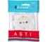 Розетка Lezard ASTI с защитой от детей ПБТ крем, механизм 7081-0388-124B 3