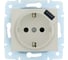 Розетка Lezard ASTI с заземлением + USB разъём крем механизм 7081-0388-181 1