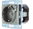 Розетка Lezard ASTI с заземлением + USB разъём платина механизм 7081-3588-181 2