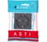Розетка Lezard ASTI с заземлением ПБТ чёрный бархат механизм 7081-4288-122B 3