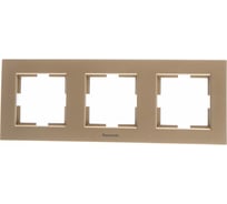 3-ая рамка Panasonic горизонтальная бронза Karre Plus WKTF0803-2BR