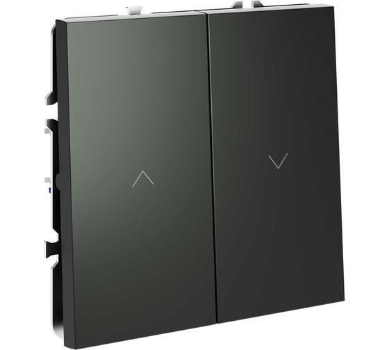 Выключатель встраиваемый Voltum S70 для жалюзи 10А, (титан) VLS020706