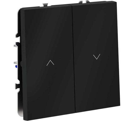 Выключатель встраиваемый Voltum S70 для жалюзи 10А, (графит) VLS020707