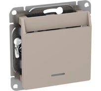 Механизм выключателя карточный EKF Эпика с подсветкой, кремовый UP1-SWI-card