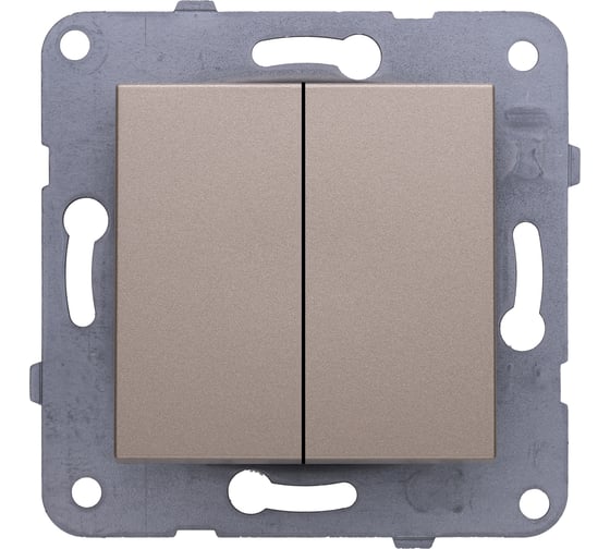 2-клавишный выключатель Panasonic модуль, бронза KarrePlus WKTT0009-2BR