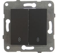 Проходной 2-клаишный переключатель Panasonic модуль, темно-серый Karre Plus WKTT0011-2DG
