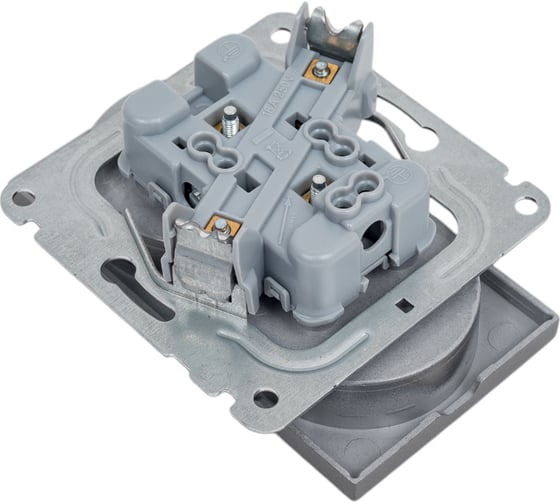 2-ая розетка Panasonic модуль, б/з темно-серый Karre Plus WKTT0204-2DG
