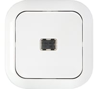 Выключатель Bylectrica 1-клавишная, скрытая установка 10А с подсветкой, серия ГАРМОНИЯ, белый, С110-231