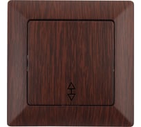 Переключатель Intro 4-103-10 10А-250В скрытой установки Solo венге Б0043282