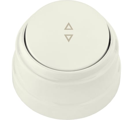 Выключатель Bylectrica 1-клавишный, открытая установка, 10А проходной, серия РЕТРО, А610-2261 бежевый