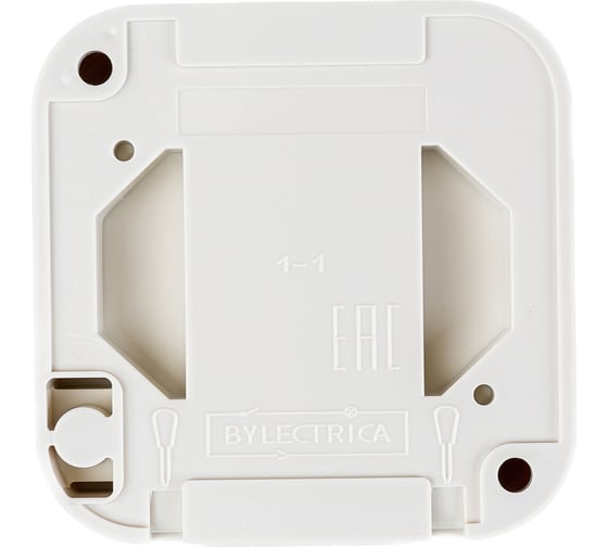 Выключатель Bylectrica 1-клавишная, открытая установка, 6А IP54, серия ПРАЛЕСКА АКВА, А16-222 бежевый