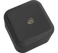 Телевизионная розетка Bylectrica, серия ПРАЛЕСКА, ТР-037 черный