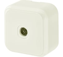 Телевизионная розетка Bylectrica, серия ПРАЛЕСКА, ТР-037 бежевый