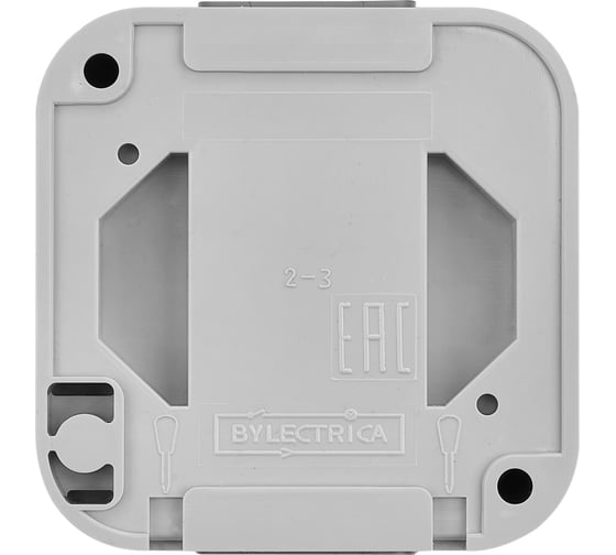 Выключатель Bylectrica 1-клавишный открытая установка, 6А проходной IP54, серия ПРАЛЕСКА АКВА, серый, А610-868 03