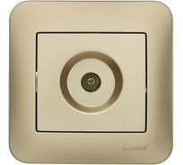 Розетка ТВ оконечная Lezard ASTI золото 7081-3636-130