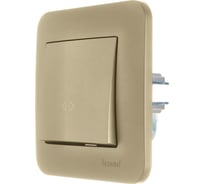 Выключатель промежуточный Lezard ASTI золото 7081-3636-107
