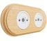 Розетка компьютерная для скрытой установки Мезонинъ RJ45(Cat 5e), ЛАХТА ОПТИМА, БЕЛАЯ НОЧЬ Soft Touch GE35341-40 6