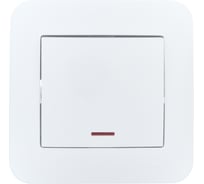 Выключатель с подсветкой Lezard ASTI белый 7081-0202-111