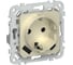Розетка IEK FLITE 1-местная с заземлением с защитными шторками 16А с USB A+C 20Вт РСЮшс11-0-ФлШ шампань FI-R14-16-U22-020-K37 1