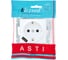 Розетка Lezard ASTI с/з + USB разъём белая механизм 7081-0288-181 3