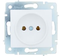 Розетка Lezard ASTI б/з ПБТ белая механизм 7081-0288-121B
