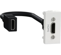 HDMI розетка Systeme Electric Unica Modular Белая 1 модуль SE NU343018