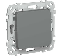 Выключатель IEK FLITE 1-клавишный перекрестный 10А ВС71-1-0-ФлМА мокрый асфальт FI-V13-0-10-K80