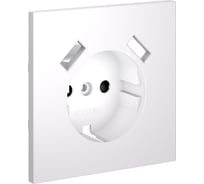 Накладка Voltum S70 для розетки с заземлением и защитными шторками, с USB A+A, белый матовый VLS000902