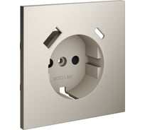 Накладка Voltum S70 для розетки с заземлением и защитными шторками, с USB A+C, кашемир VLS001003