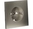 Накладка Voltum S70 Metal для розетки с заземлением, никель VLSM000611 1